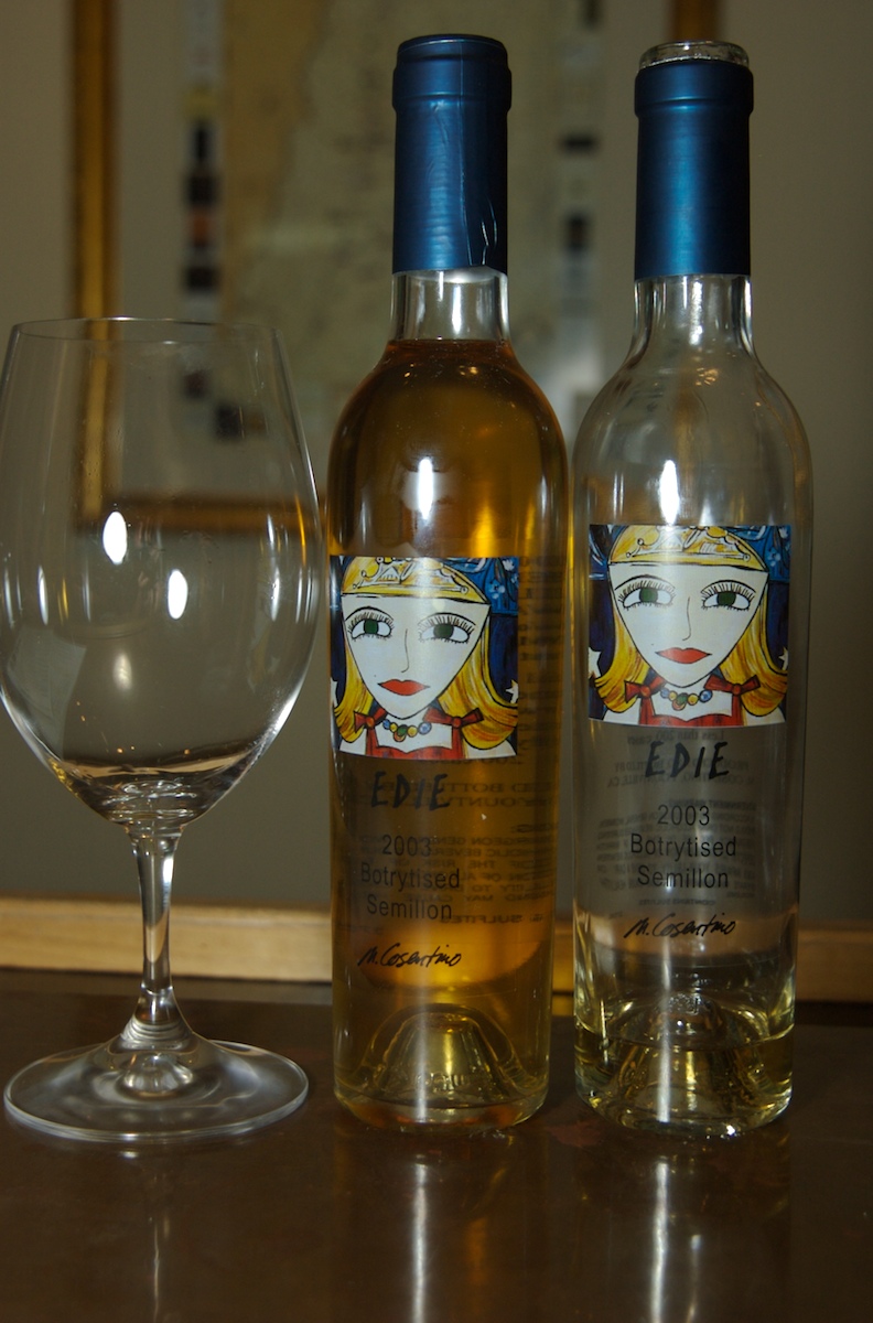 Pictures of Edie with a whine Glass